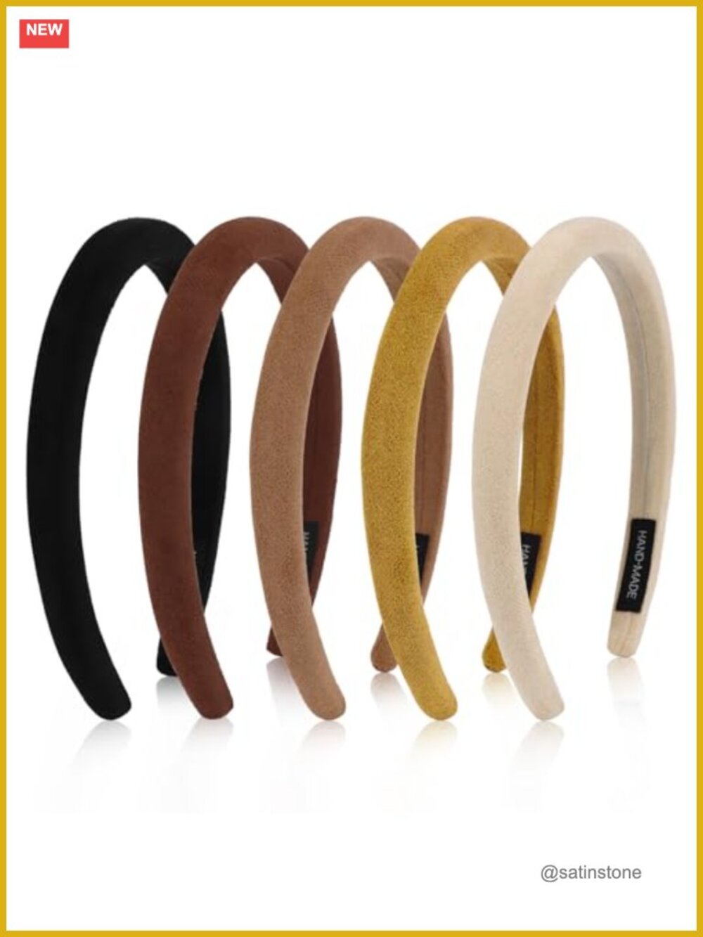 Sueded-Like Padded Headbands for Women Non Slip Soft Comfortable Hair